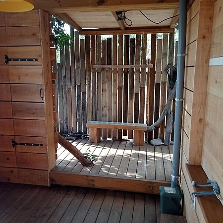 Bungalow Ecologique Avec Toilettes Seches Leu Kabanon Vue Mer Сен-Лё Экстерьер фото