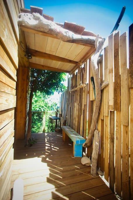 Bungalow Ecologique Avec Toilettes Seches Leu Kabanon Vue Mer Сен-Лё Экстерьер фото